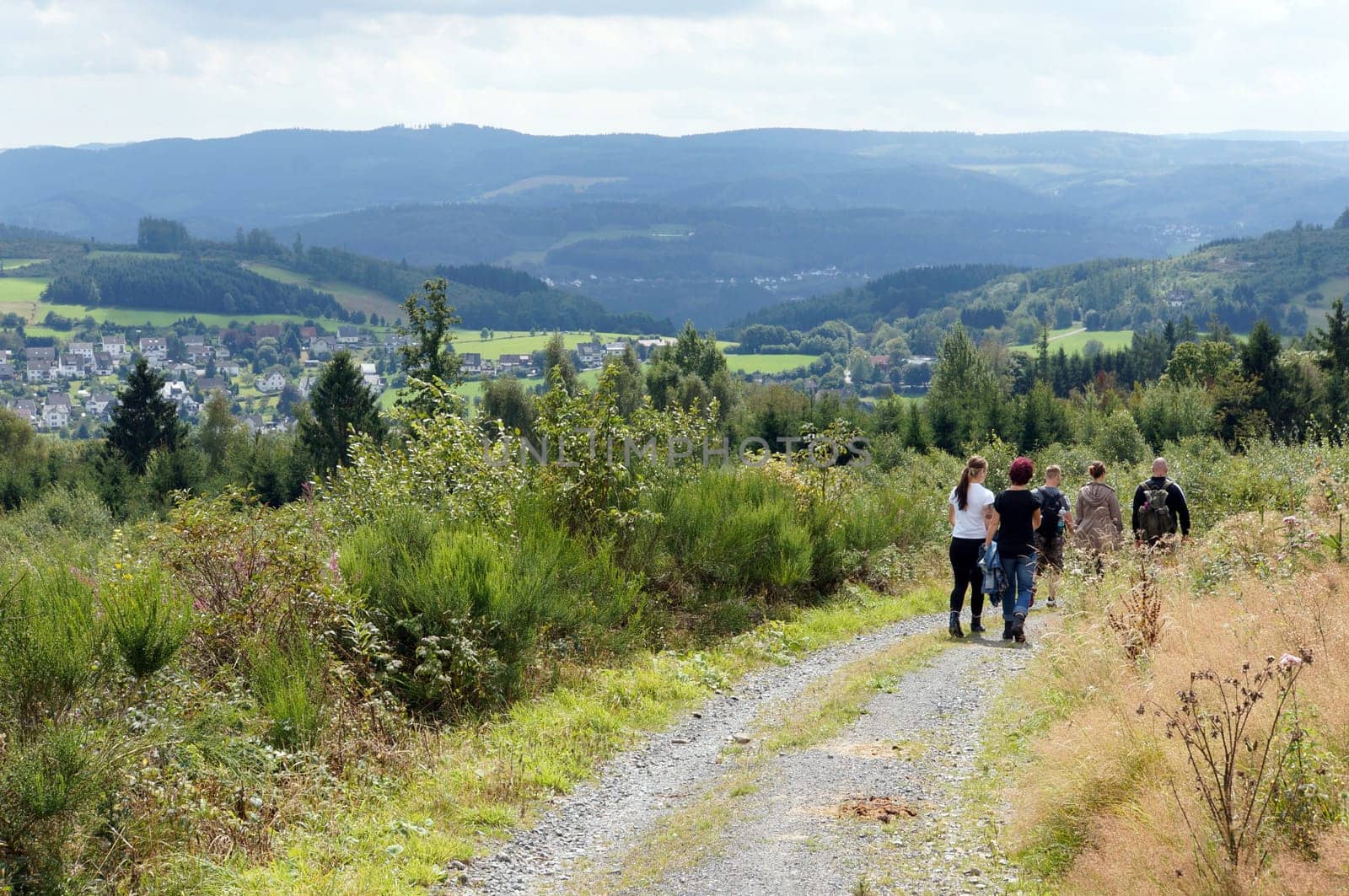 Hike in Sauerland,Neuerade,North Rhine-Westphalia,Germany
