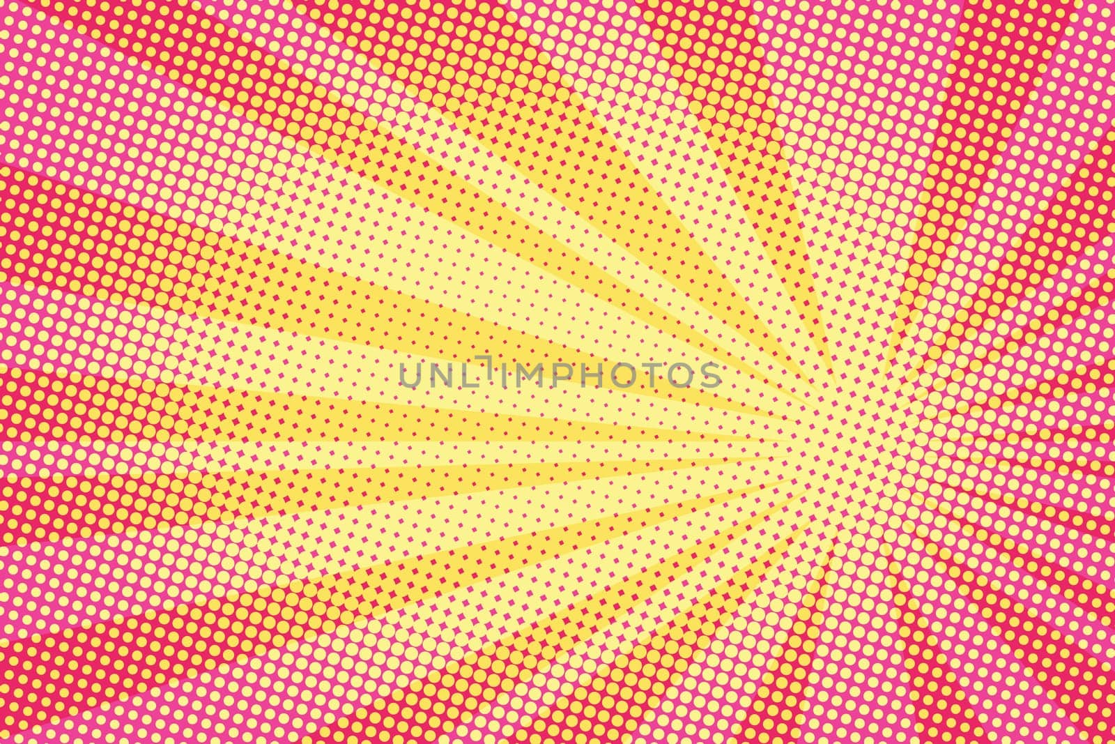 retro comic yellow background raster gradient halftone pop art retro style