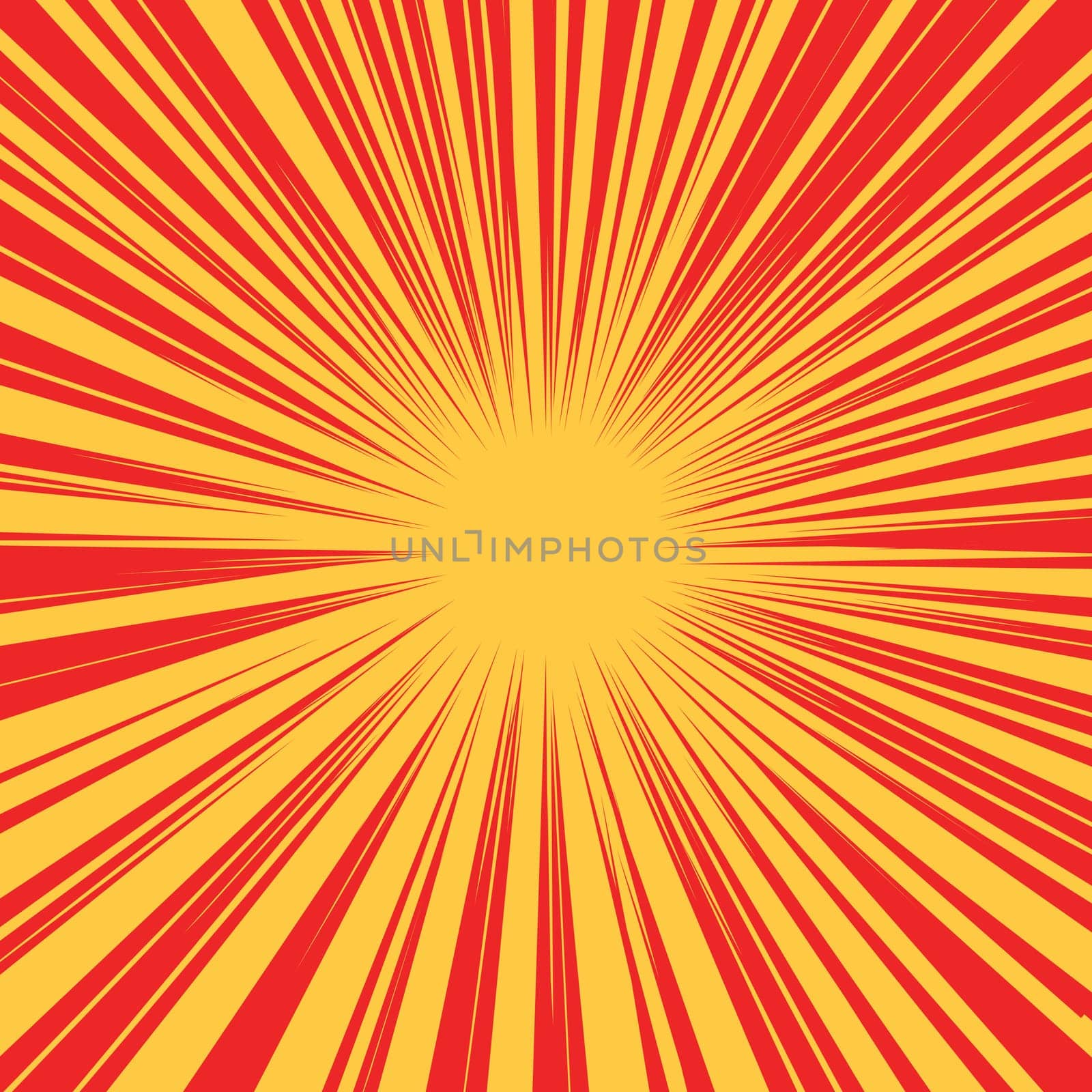 Red yellow retro rays vector background pop art retro vector