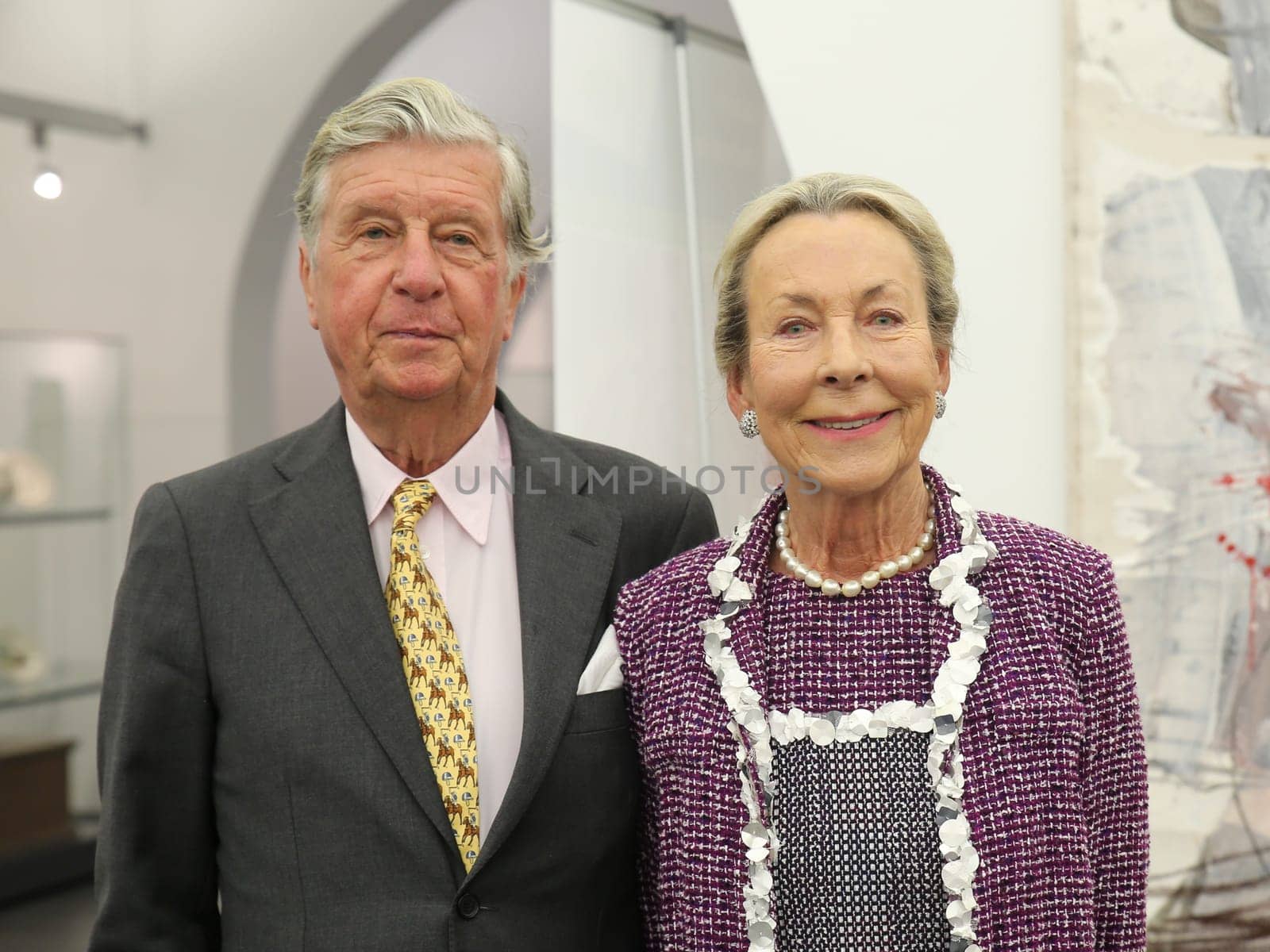 Albert Darboven (owner and managing director of J.J. Darboven) with wife Edda Darboven in the state capital Magdeburg at the reception by the mayor Dr. Lutz Trümper (independent) on May 22,2016