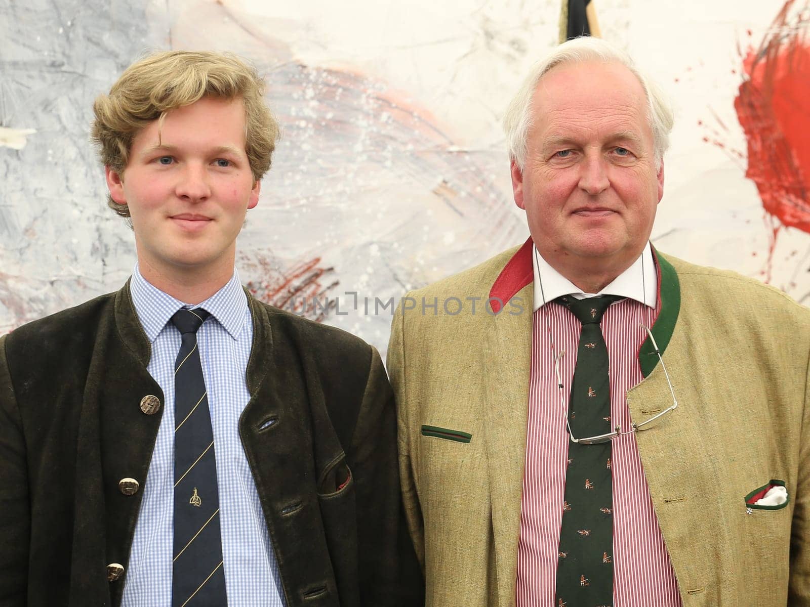 Mr. Friedrich Rübcke von Veltheim and Mr. Burghard Rübcke von Veltheim in the state capital Magdeburg at the reception by the Mayor Dr. Lutz Trümper (independent) on May 22,2016
