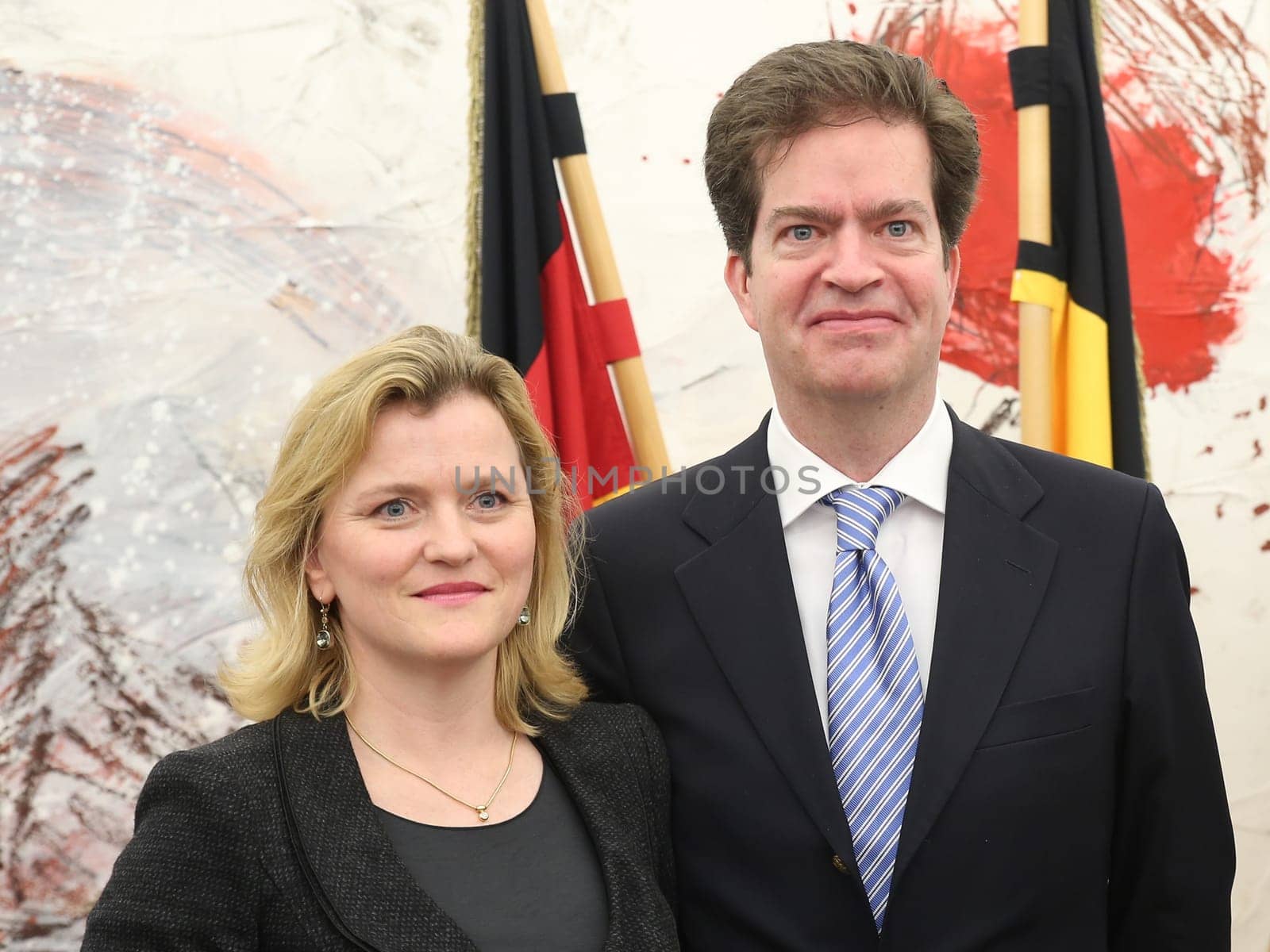 Donata Gillner (née Mackensen von Astfeld) with husband Carl Gillner in the state capital Magdeburg at the reception by the Mayor Dr. Lutz Trümper (independent) on May 22,2016