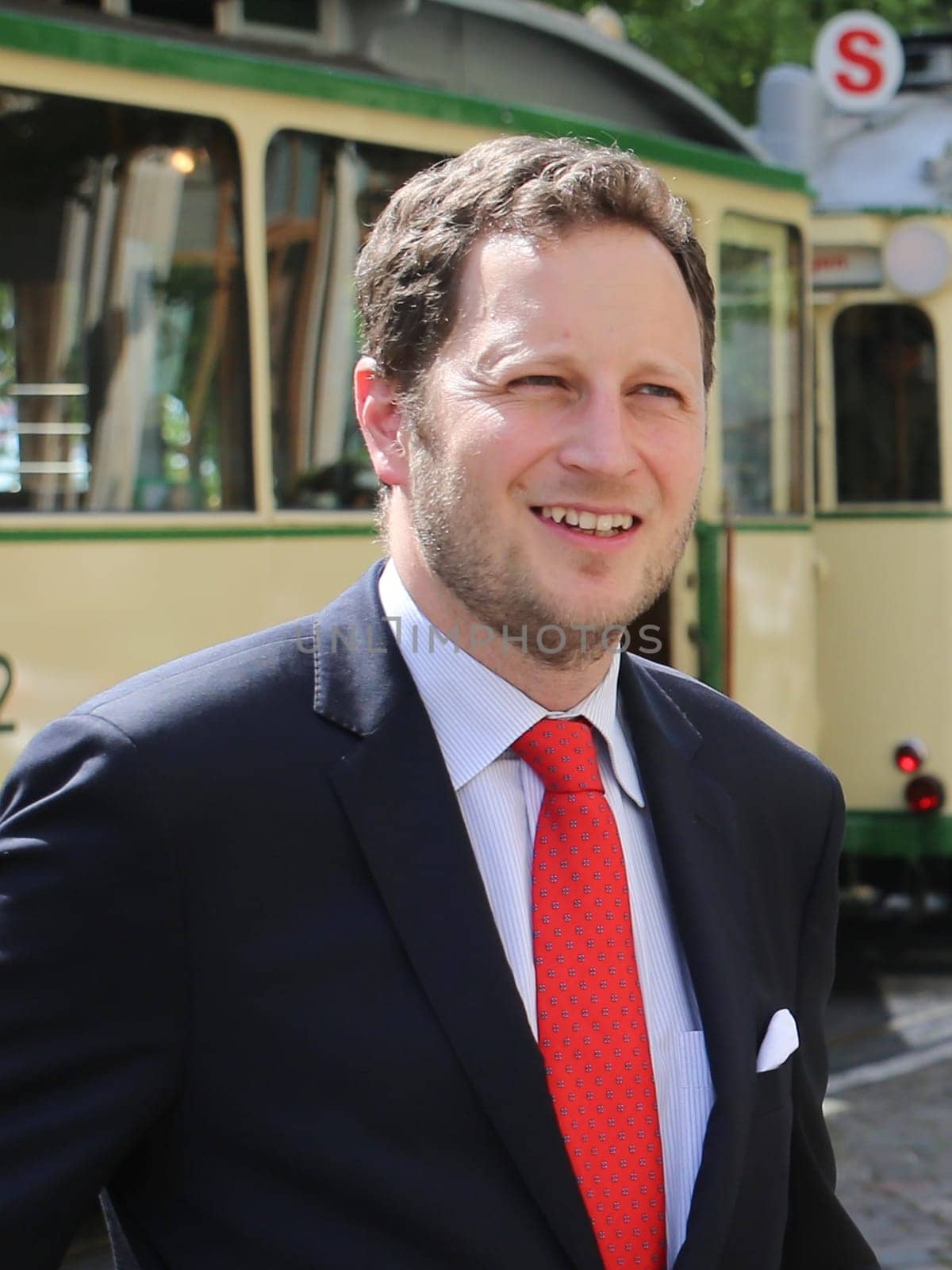 Prince Georg Friedrich of Prussia (great-great-grandson of Kaiser Wilhelm II) in the state capital Magdeburg at the reception by the Mayor Dr. Lutz Trümper (independent) on May 22,2016