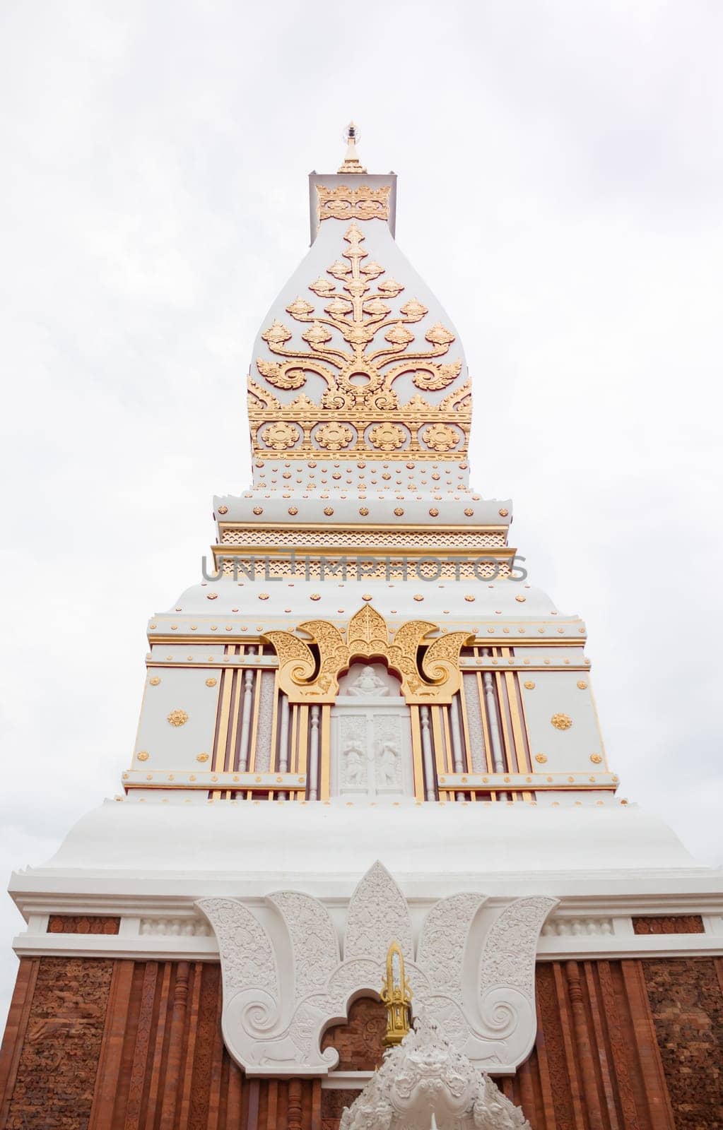 Phra That Phanom pagoda in Wat Phra That Phanom, Nakhon Phanom, Thailand, stock photo