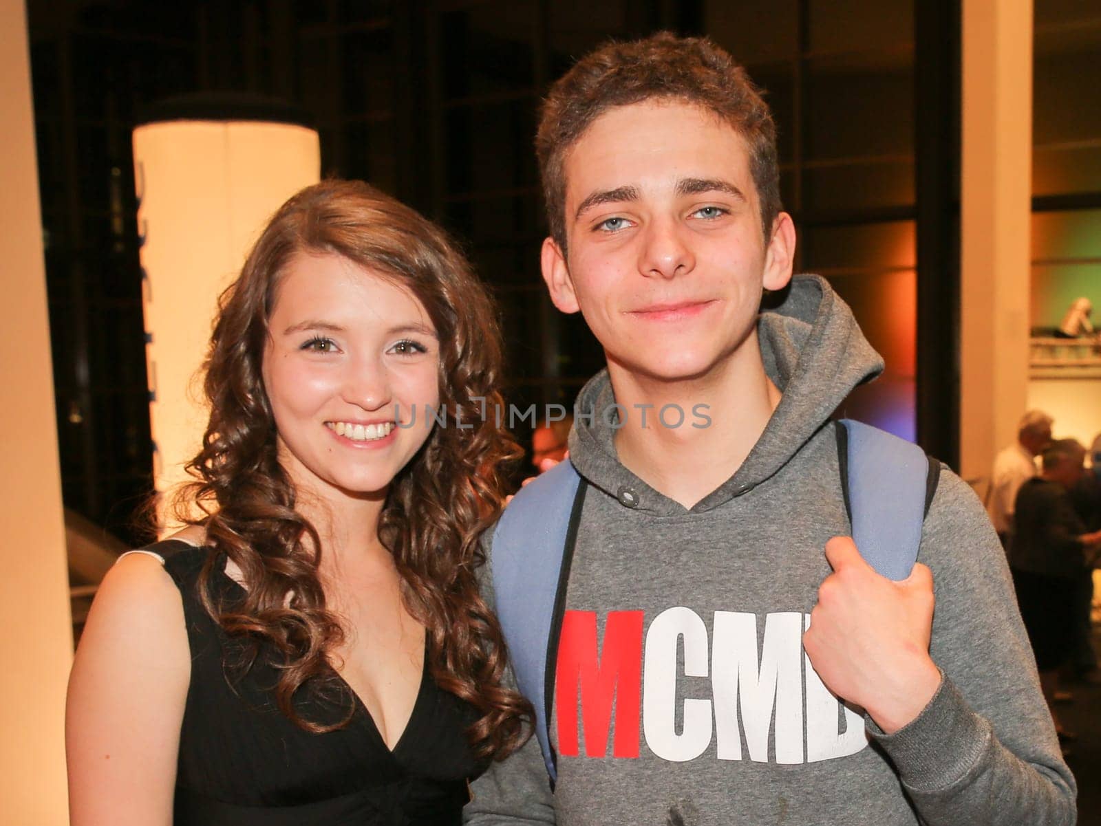 Actress Janina Fautz (Bella) and actor Nino Böhlau (Sascha Schilchow) in polizeiruf 110 from Magdeburg at the premiere "Endstation"" - 45 jahre Polizeiruf 110 at CinemaxX Magdeburg on 23.05.2016"