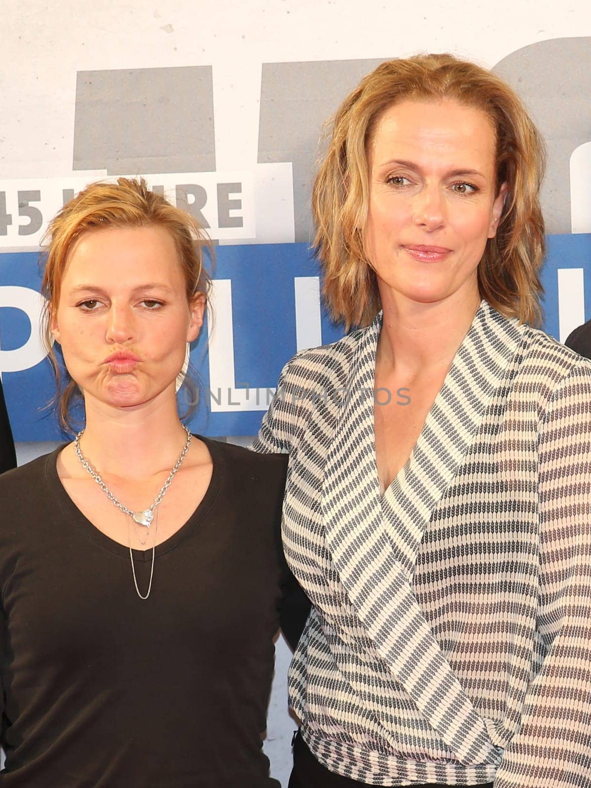 Actress Maria Simon (Hauptkommissarin Olga Lenski ) in polizeiruf 110 Brandenburg and actress Claudia Michelsen (Hauptkommissarin Doreen Brach) in Polizeiruf 110 Magdeburg at the premiere "Endstation"" - 45 Jahre Polizeiruf 110 im CinemaxX Magdeburg"