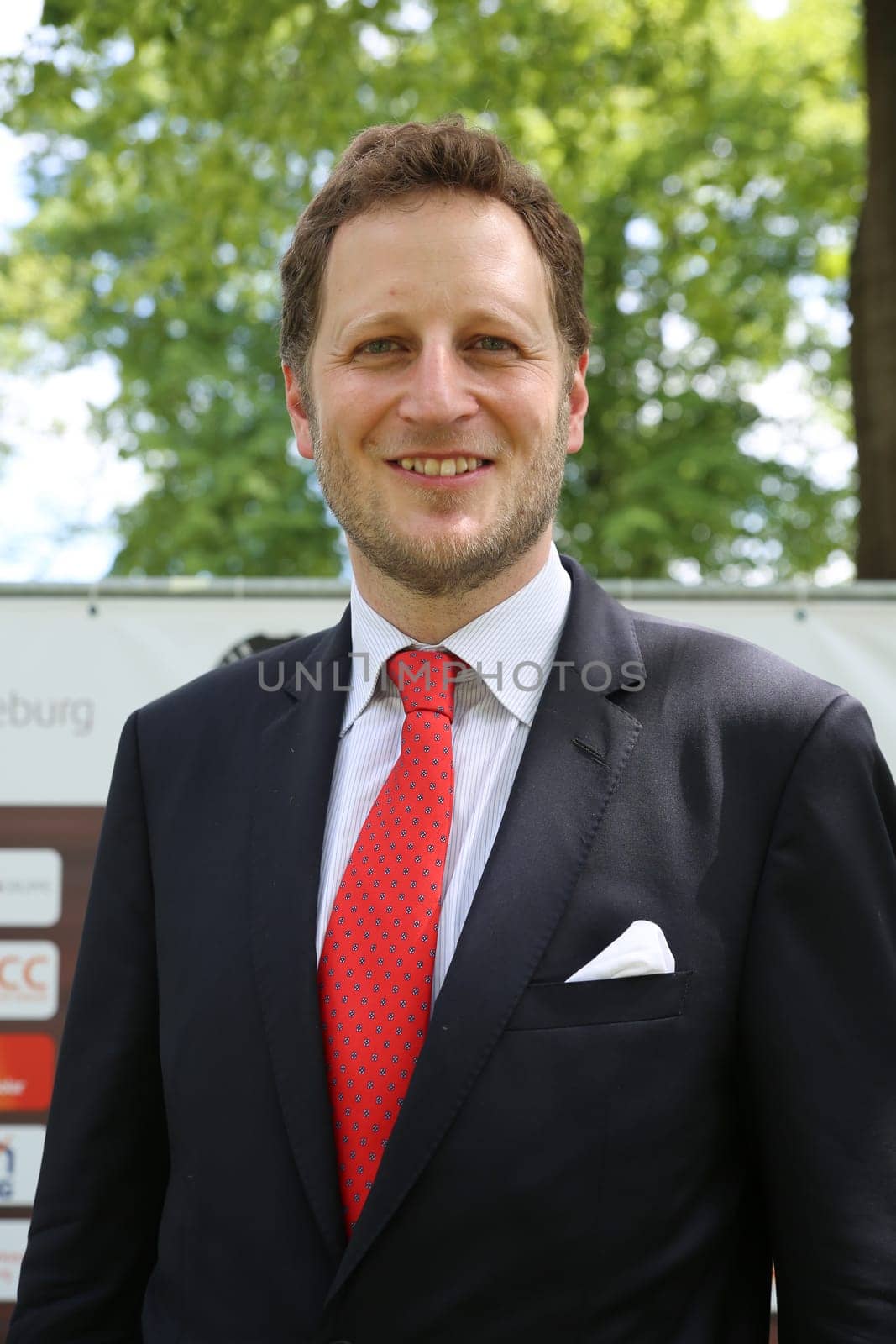 Prince Georg Friedrich of Prussia (great-great-grandson of Kaiser Wilhelm II) on the racecourse Magdeburg on the occasion of the 110th anniversary on 22.05.2016