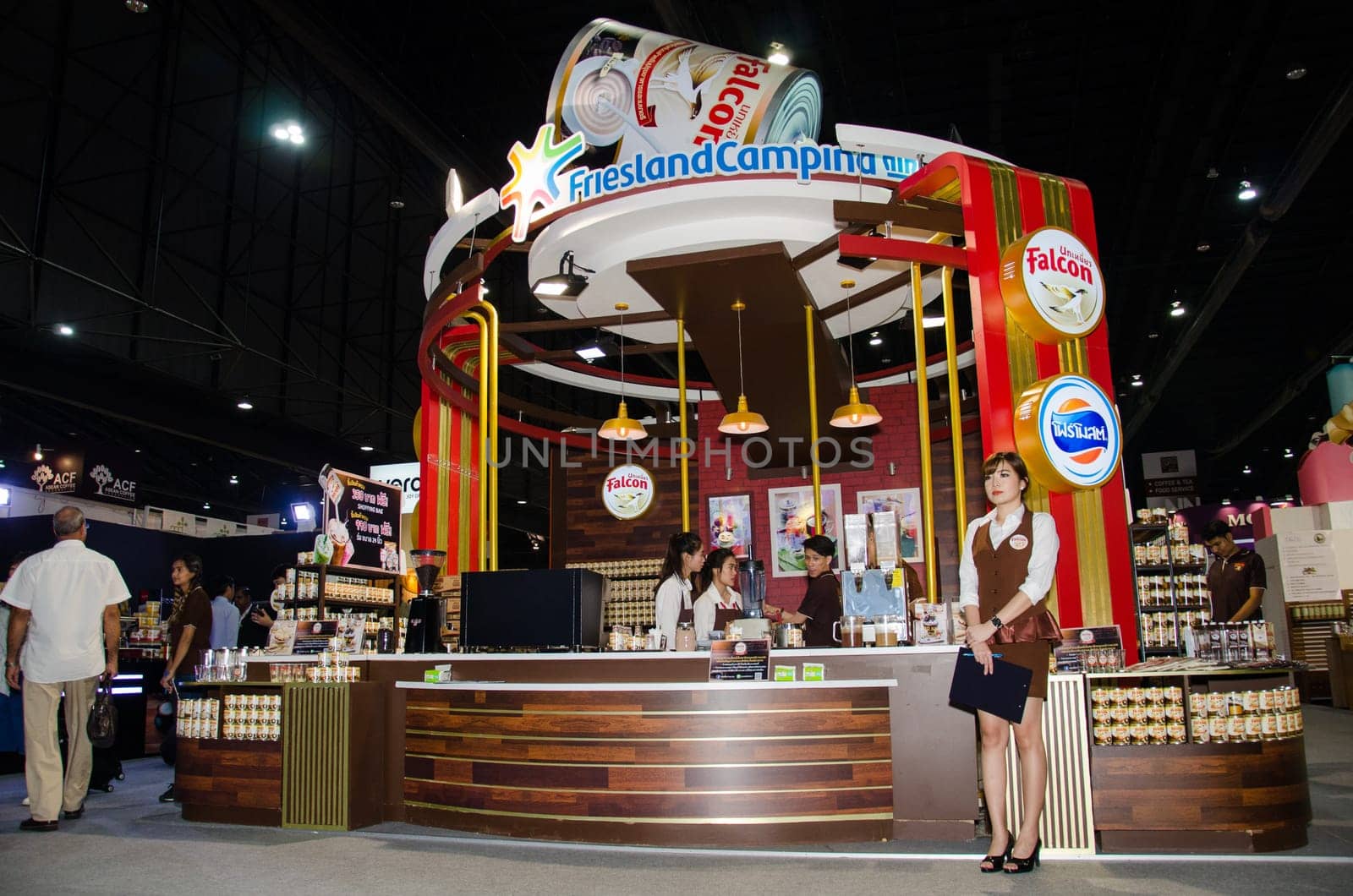 NONTHABURI - MAY 25 : Manufacturer showing products about food industry in during exhibition of THAIFEX - World of food ASIA 2016 on May 25, 2016 in Nonthaburi, Thailand.