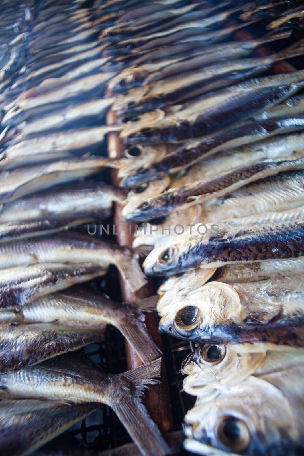 The Smoked fish on plate in the summer, Taiwan