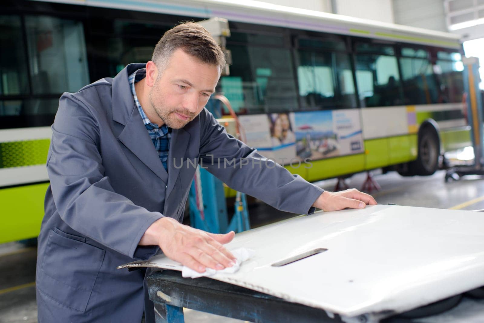 wiping a cover