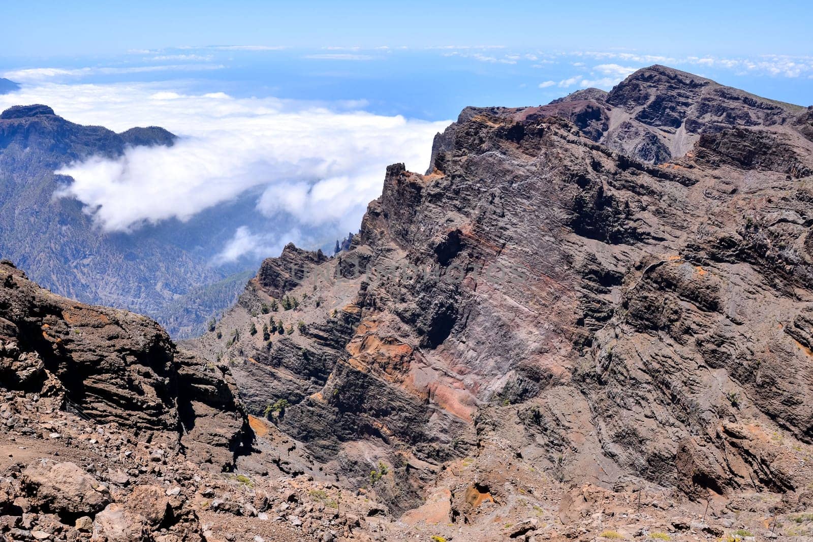 Photo Picture of a Valley in the Canary Islands Roque los Muchachos