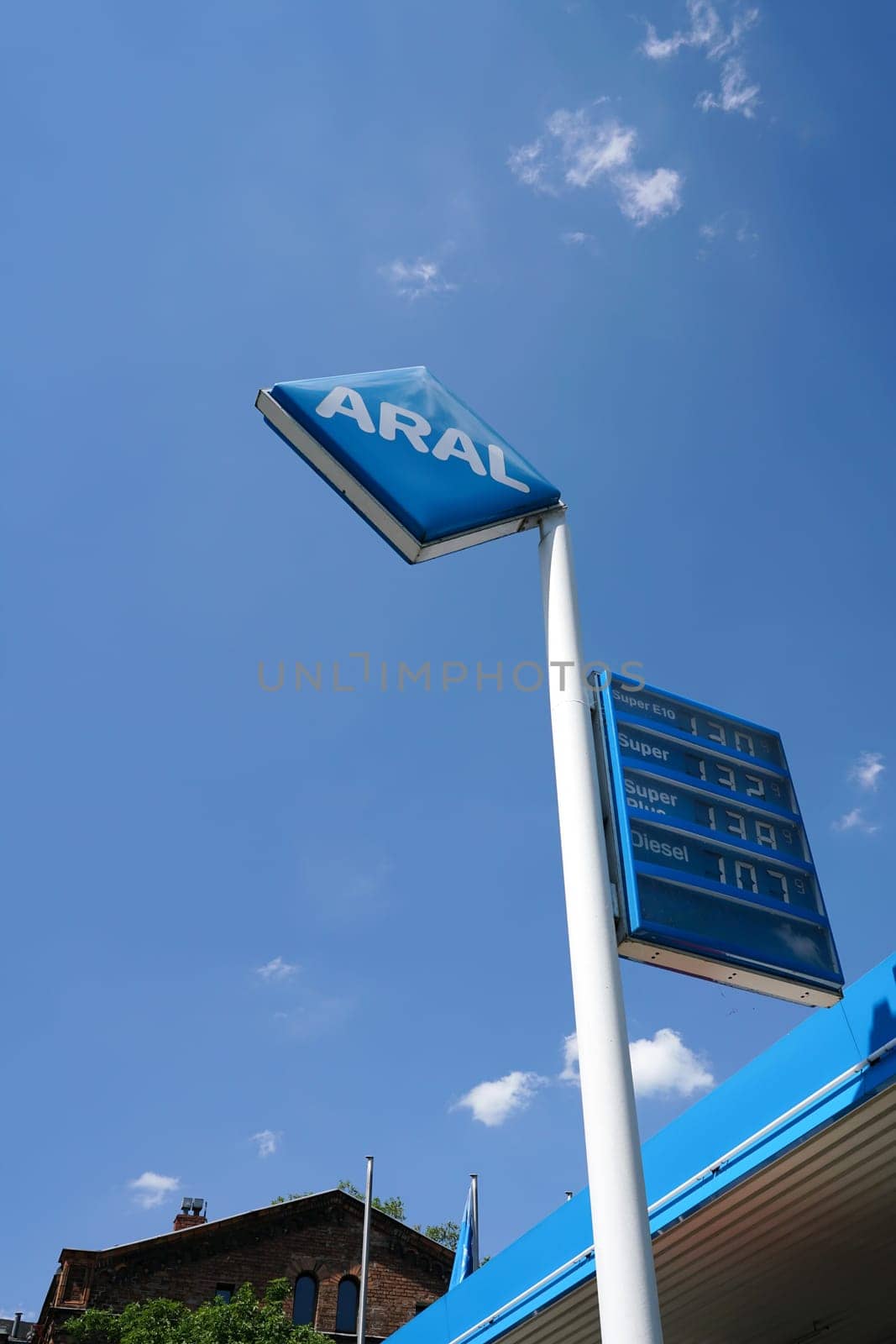 Gas station of the Aral Group in Berlin Kreuzberg