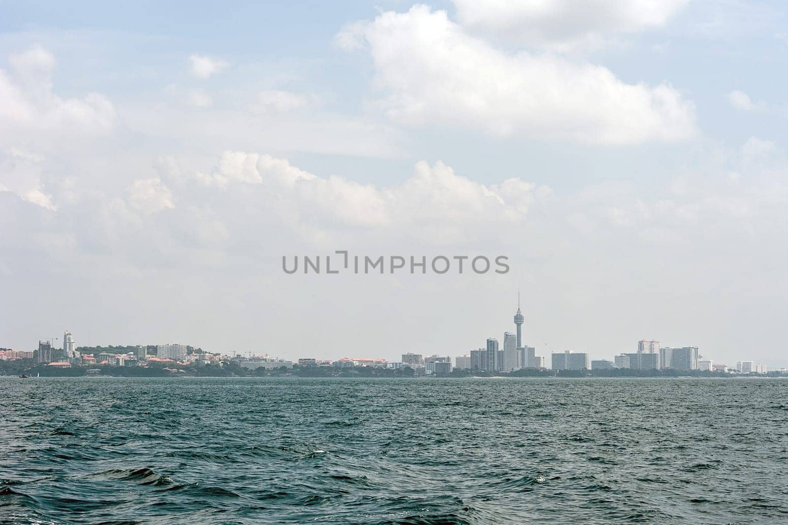 beautiful view from a boat in Pattaya,Thailand