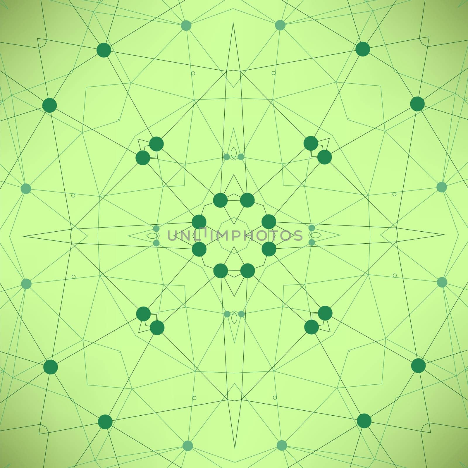 Green Technology Background with Particle, Molecule Structure. Genetic and Chemical Compounds. Communication Concept. Space and Constellations.
