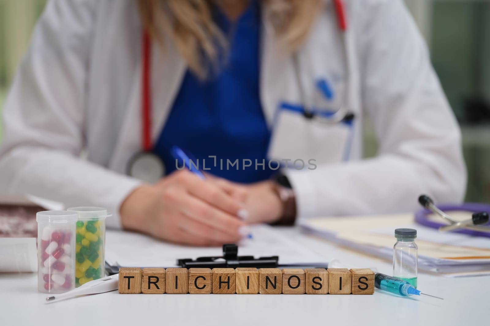 A dedicated healthcare professional is studying trichinosis, highlighting its importance in medicine