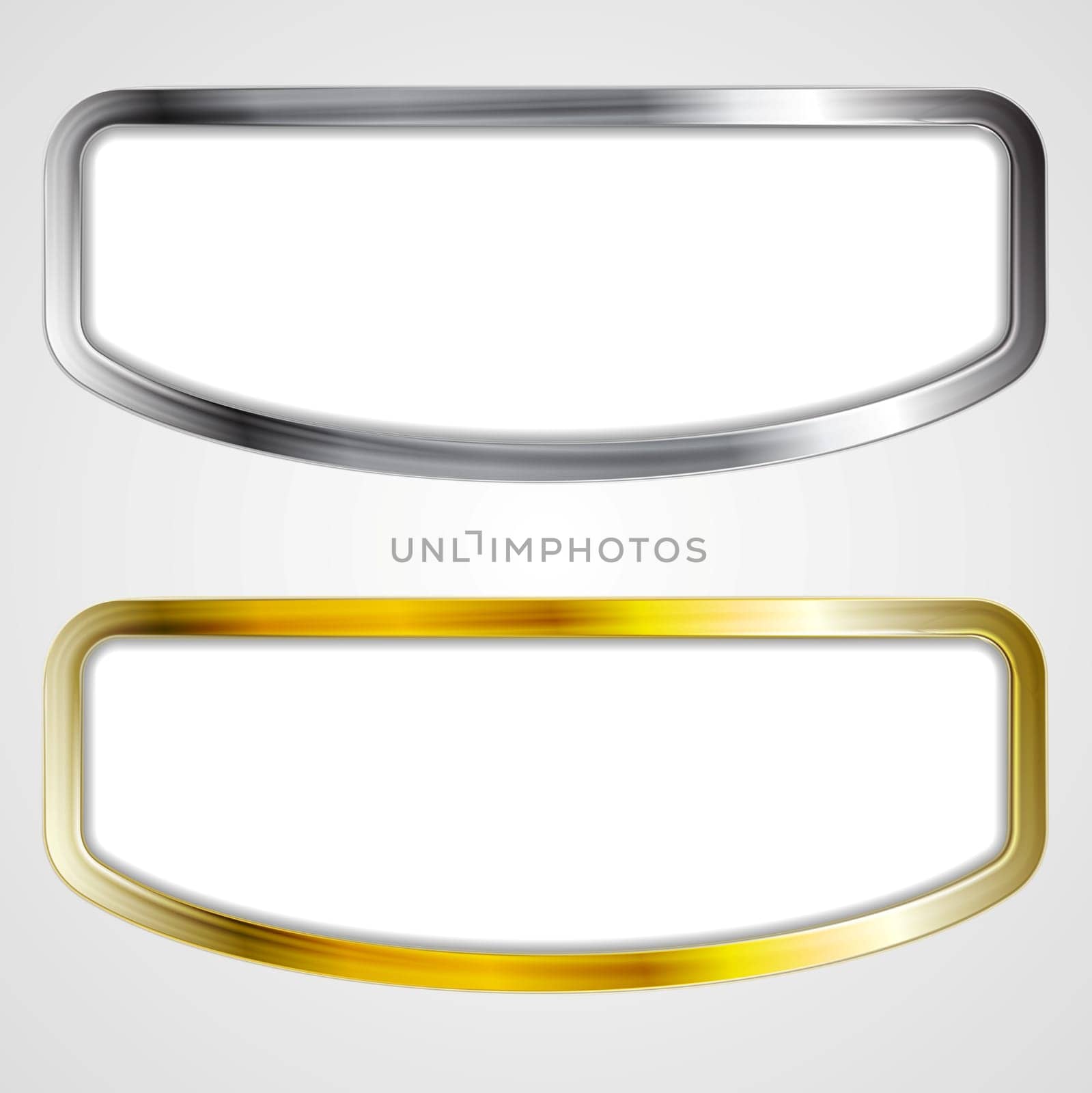 Abstract silver and golden frames design