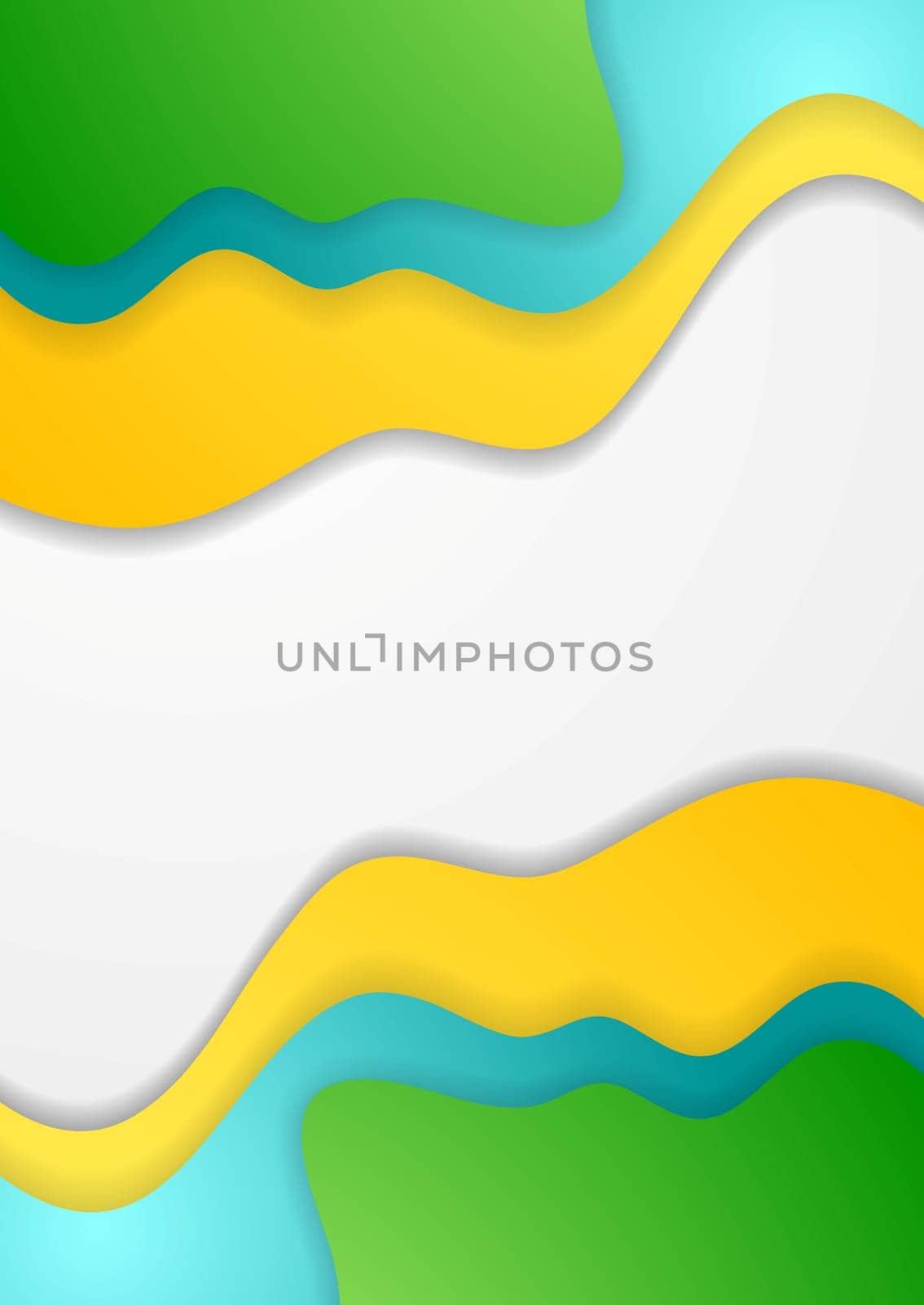Bright corporate abstract waves concept background
