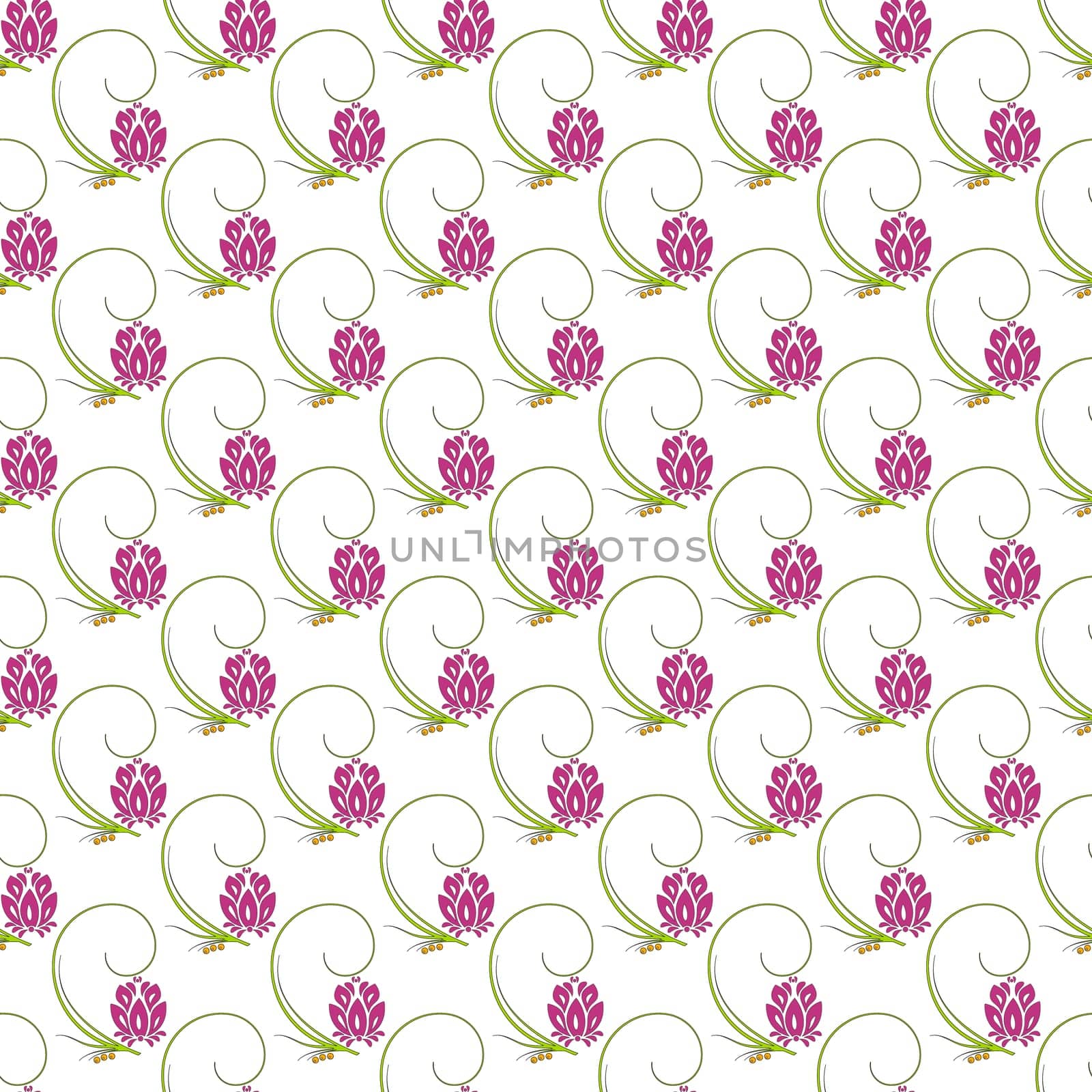 Abstract floral nature seamless pattern design