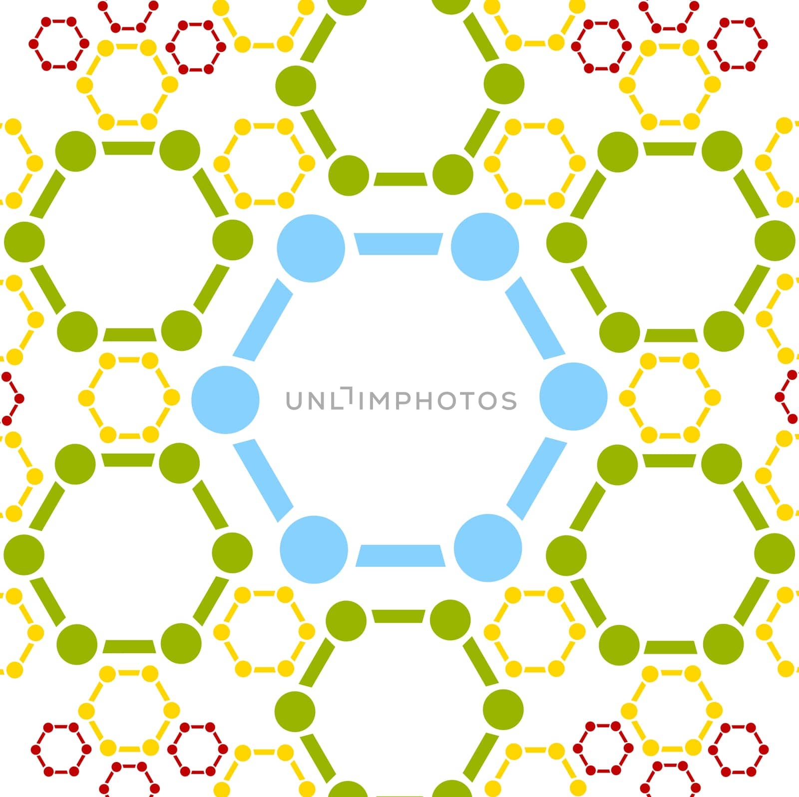 Abstract background of molecule structure. Medical design