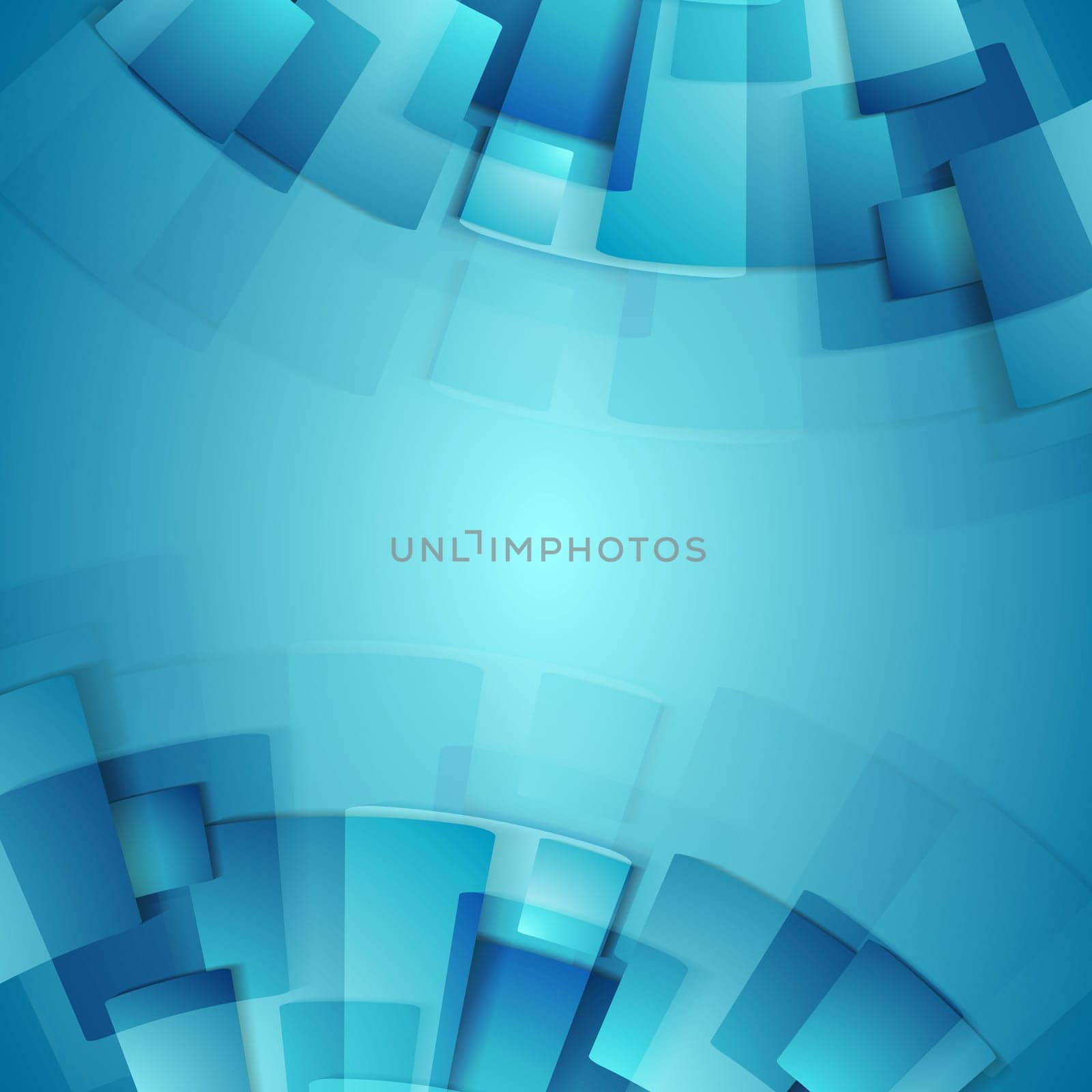 Abstract blue geometric technology background