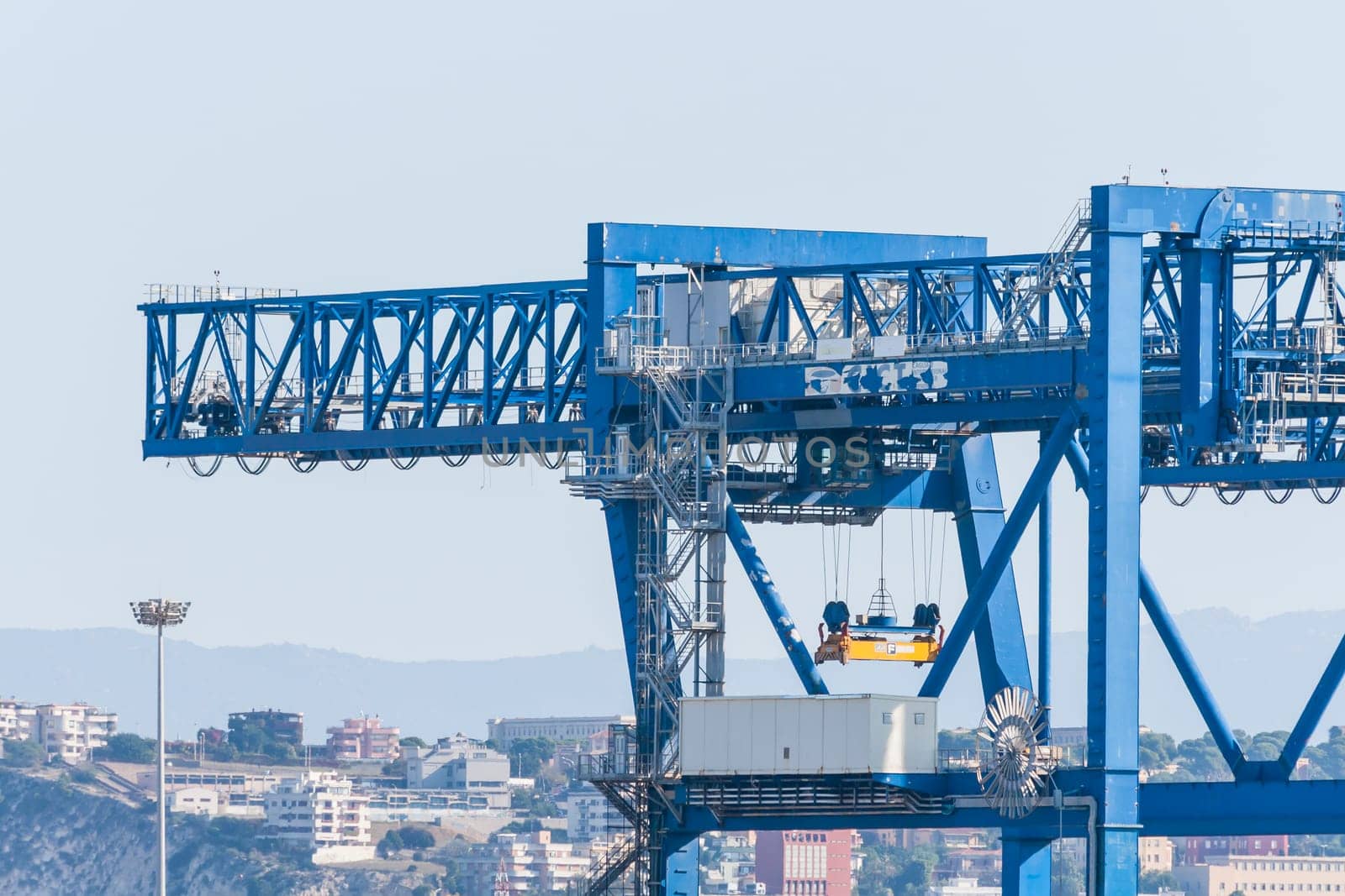 Cranes at the port channel - Cagliari
