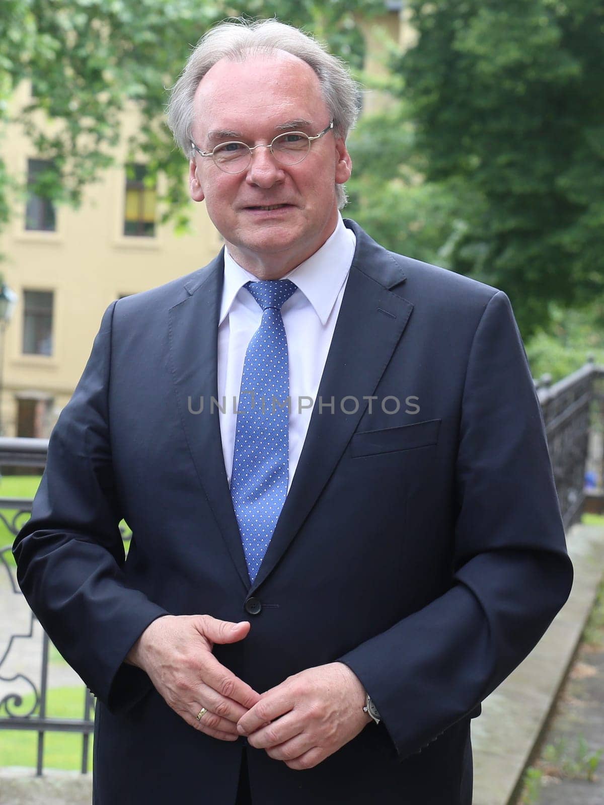 Dr. Reiner Haseloff (CDU) Minister-President of saxony-anhalt at the event series Saxony-Anhalt-Premium with astronaut Thomas Reiter in Magdeburg June 09,2016