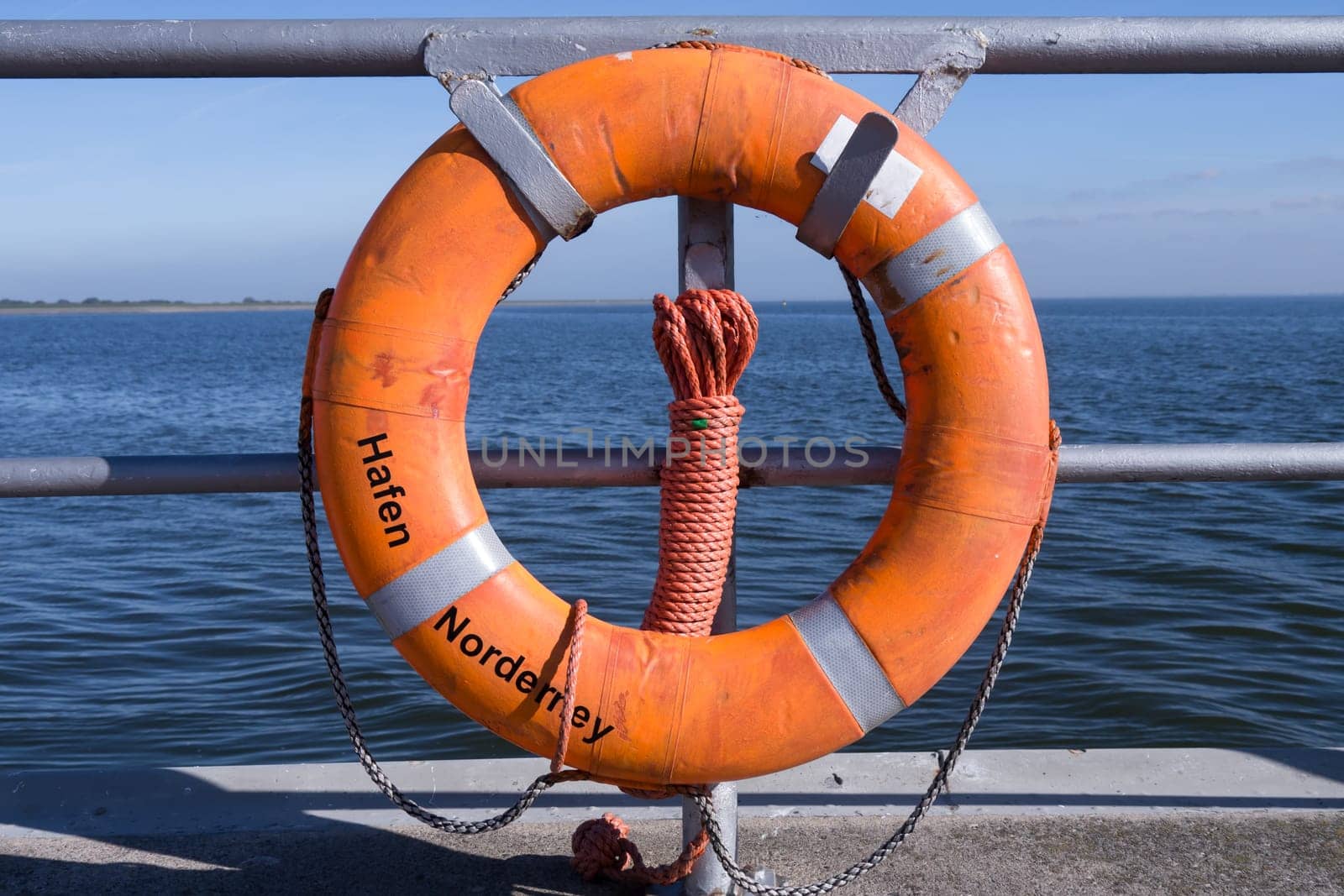 lifebelt at harbor of norderney