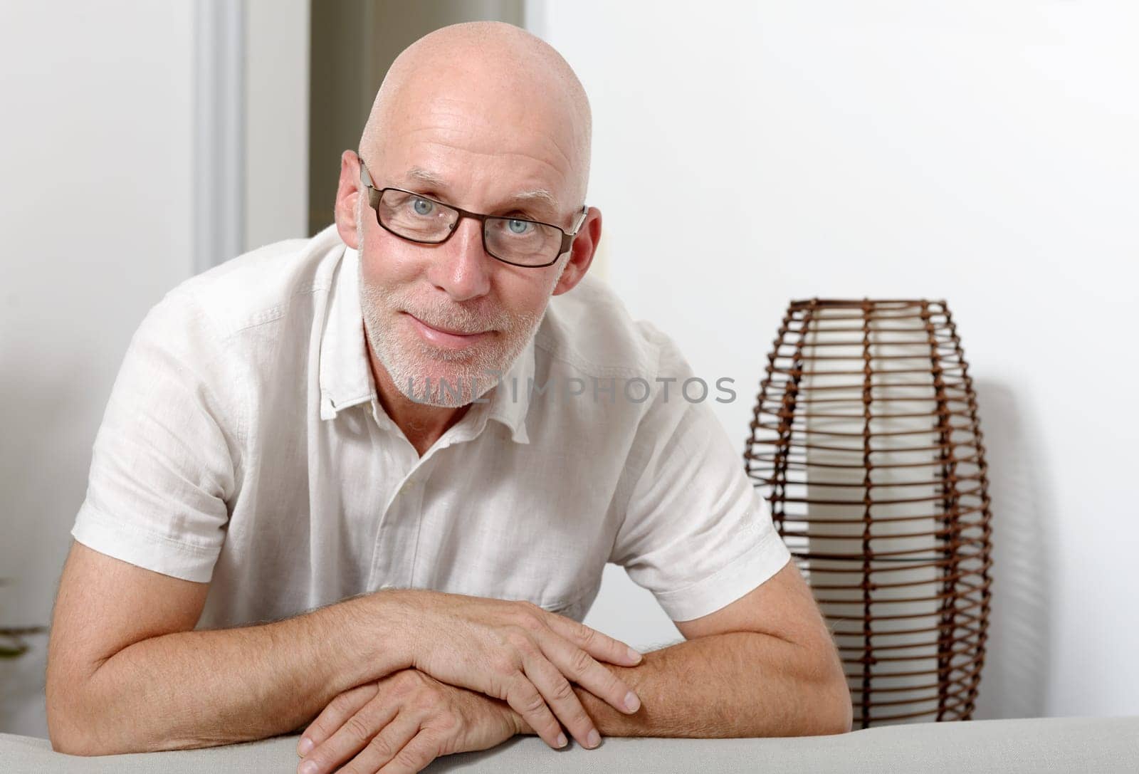 a portrait of a handsome mature man