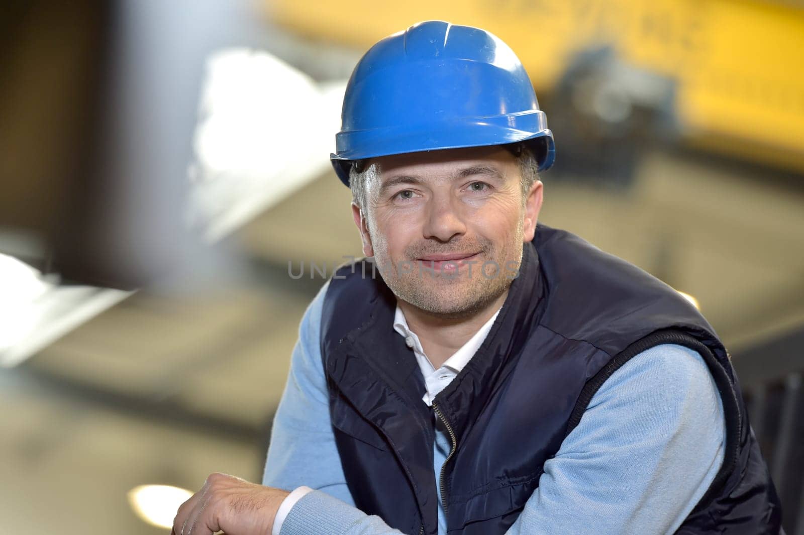 Portrait of supervisor in industrial factory