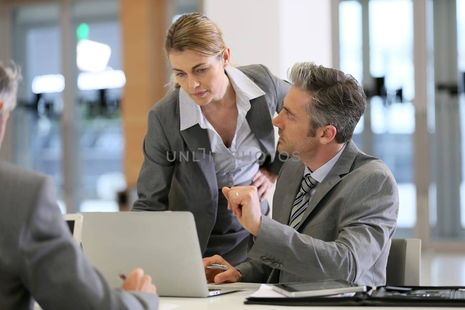 Business people in a work meeting