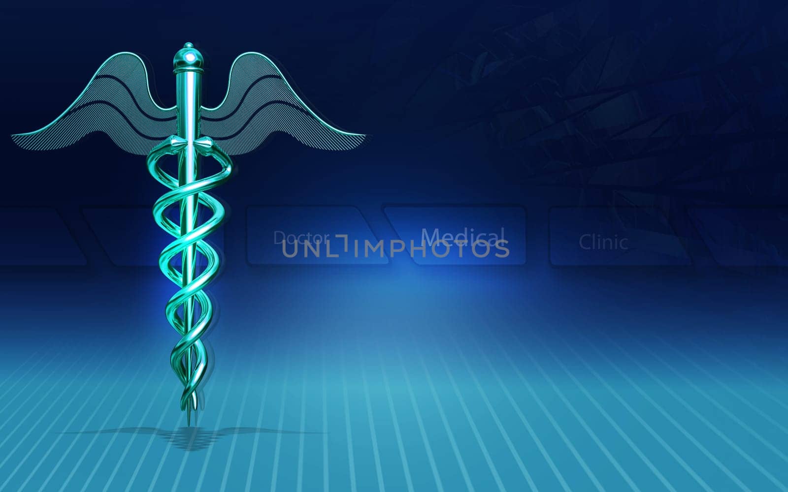 Digital illustration of Medical symbol in colour background
