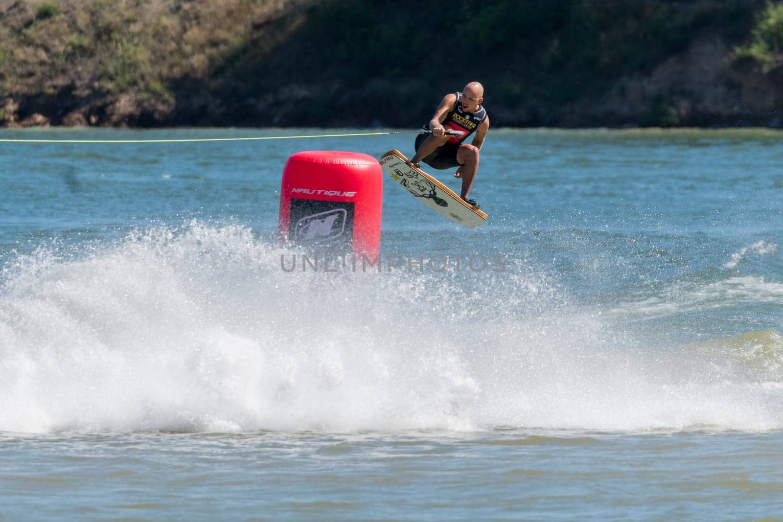 FERREIRA DO ZEZERE, PORTUGAL - JUNE 12, 2016: Reed Hansen (USA) during the 2016 Nautique European Pro Am presented by Rockstar Energy.