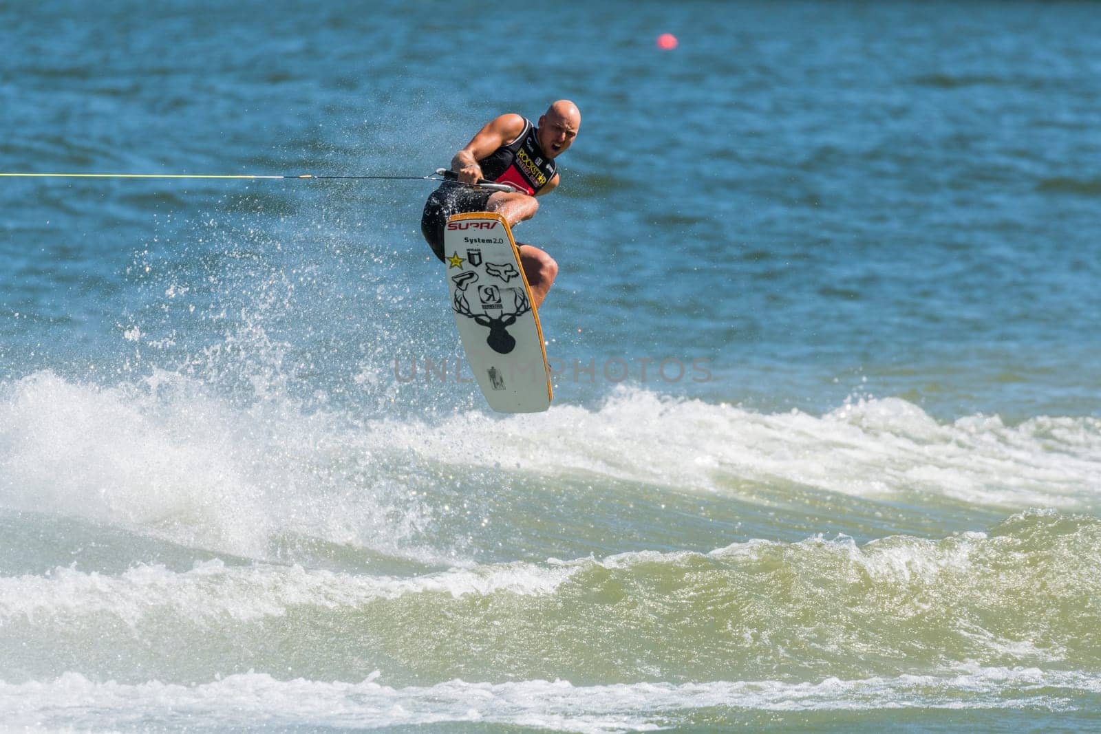 FERREIRA DO ZEZERE, PORTUGAL - JUNE 12, 2016: Reed Hansen (USA) during the 2016 Nautique European Pro Am presented by Rockstar Energy.