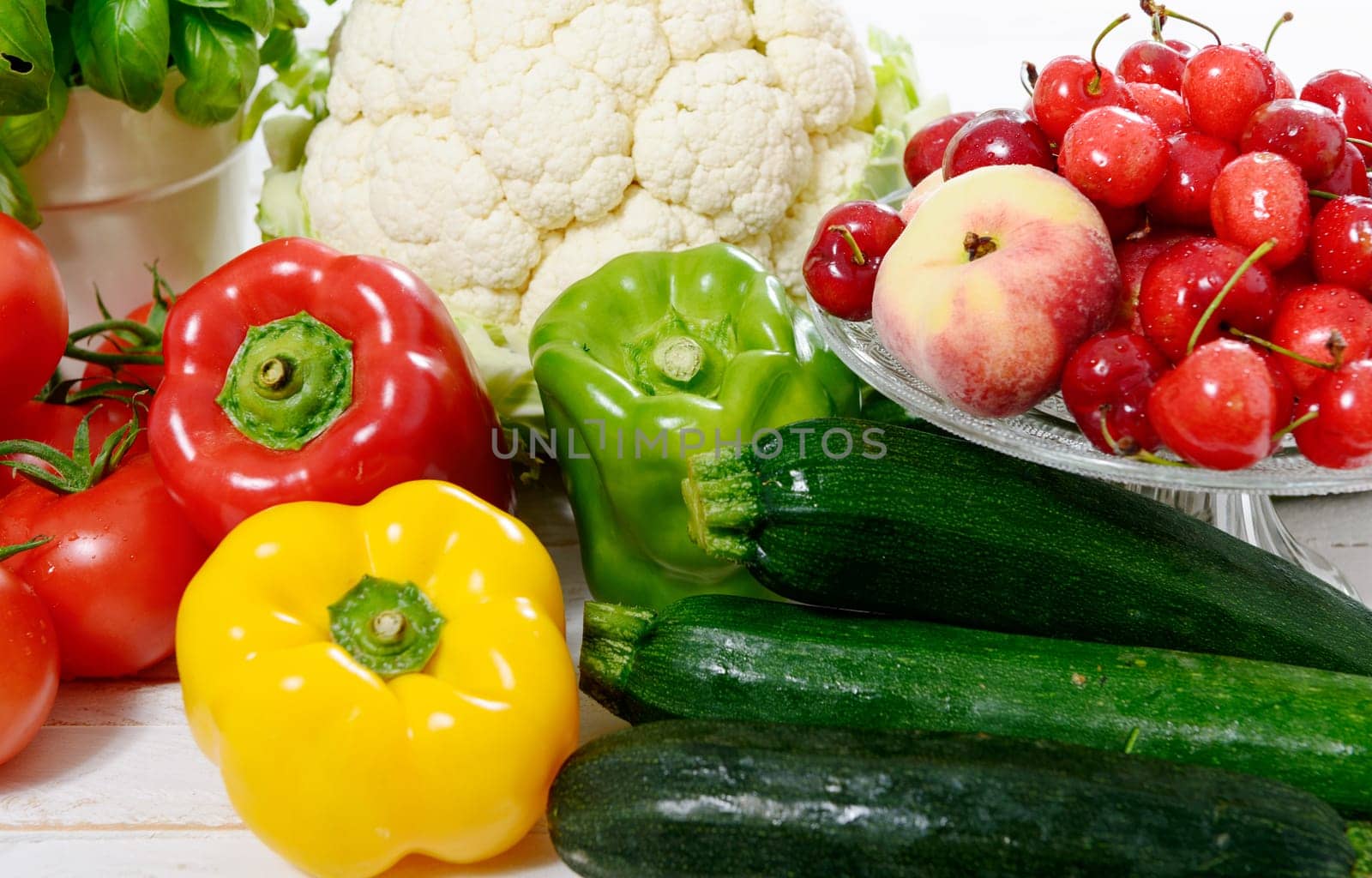 an assortment of fresh vegetables