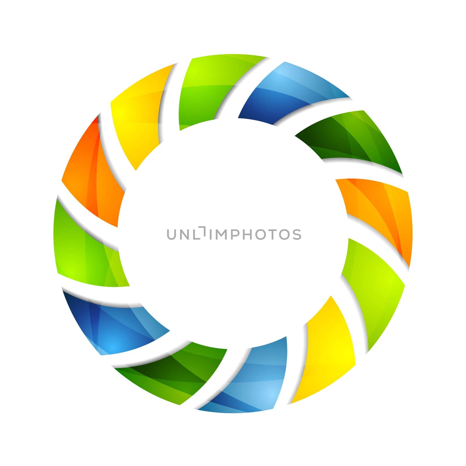 Abstract colorful circle logo background