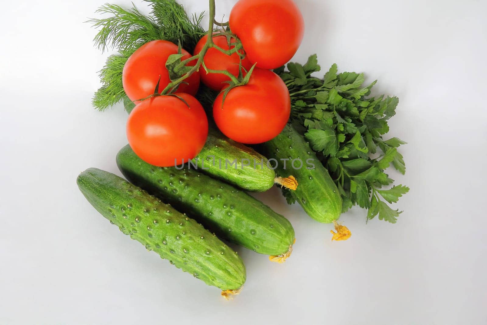 Image of still life with fresh vegetables