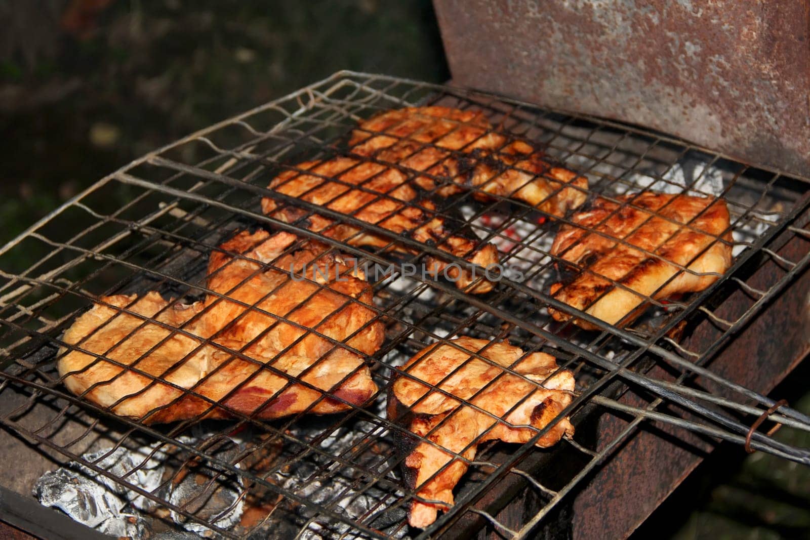 Image of barbecue on lattice