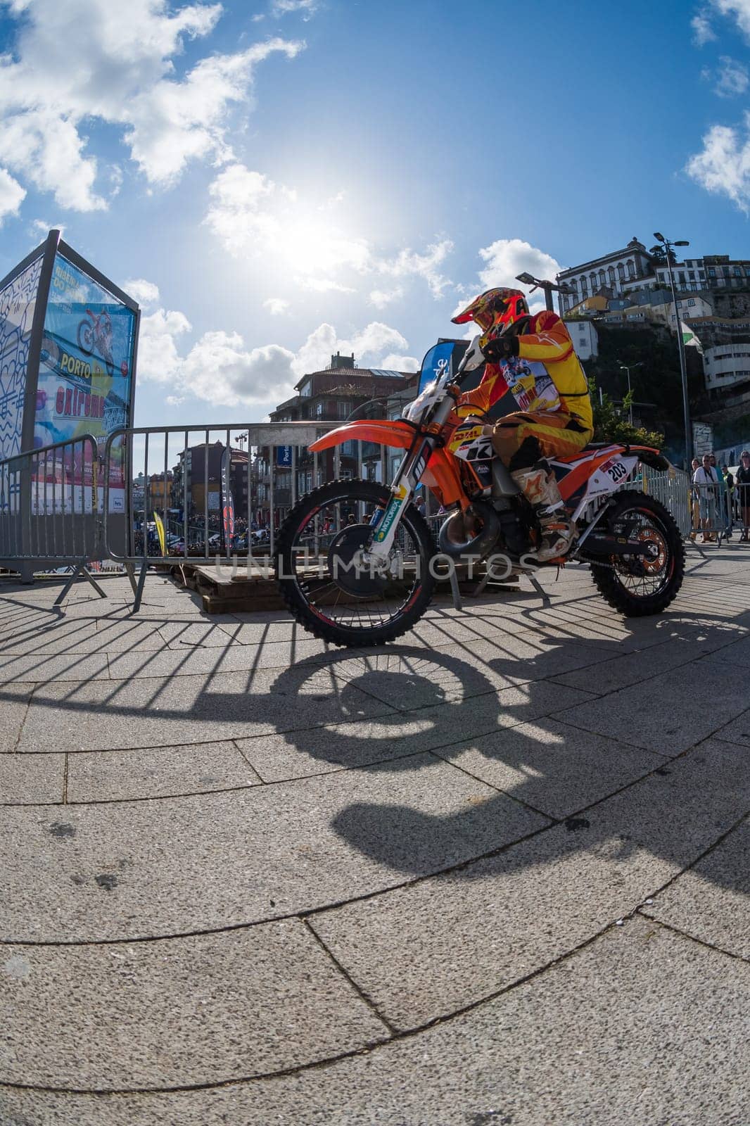 PORTO, PORTUGAL - JUNE 17, 2016: XL pilot Israel Gonzalez (ESP) during the Extreme Lagares 2016 prologue.