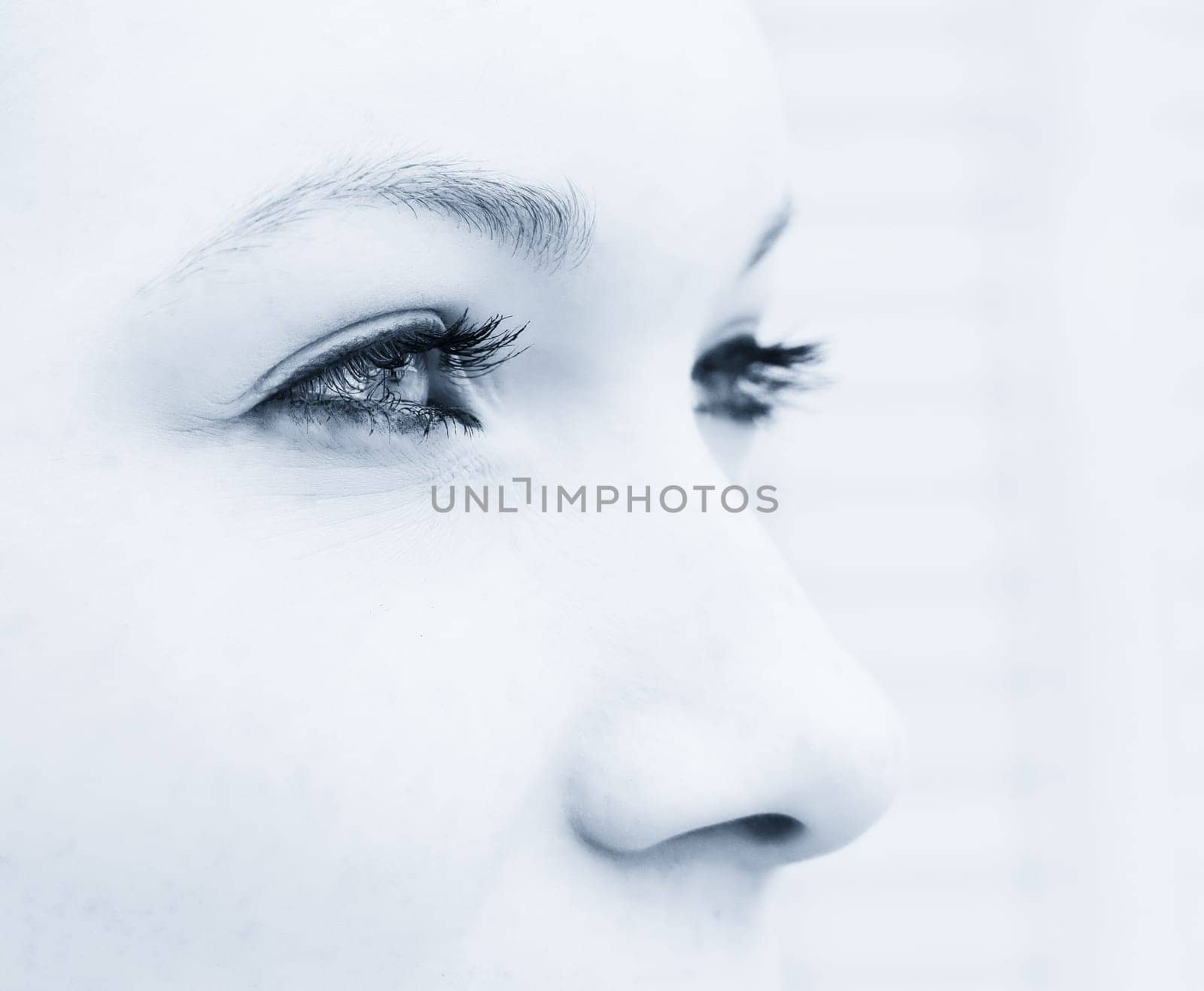 Young woman has a vision