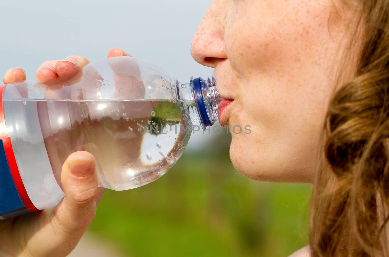 Young woman drinking