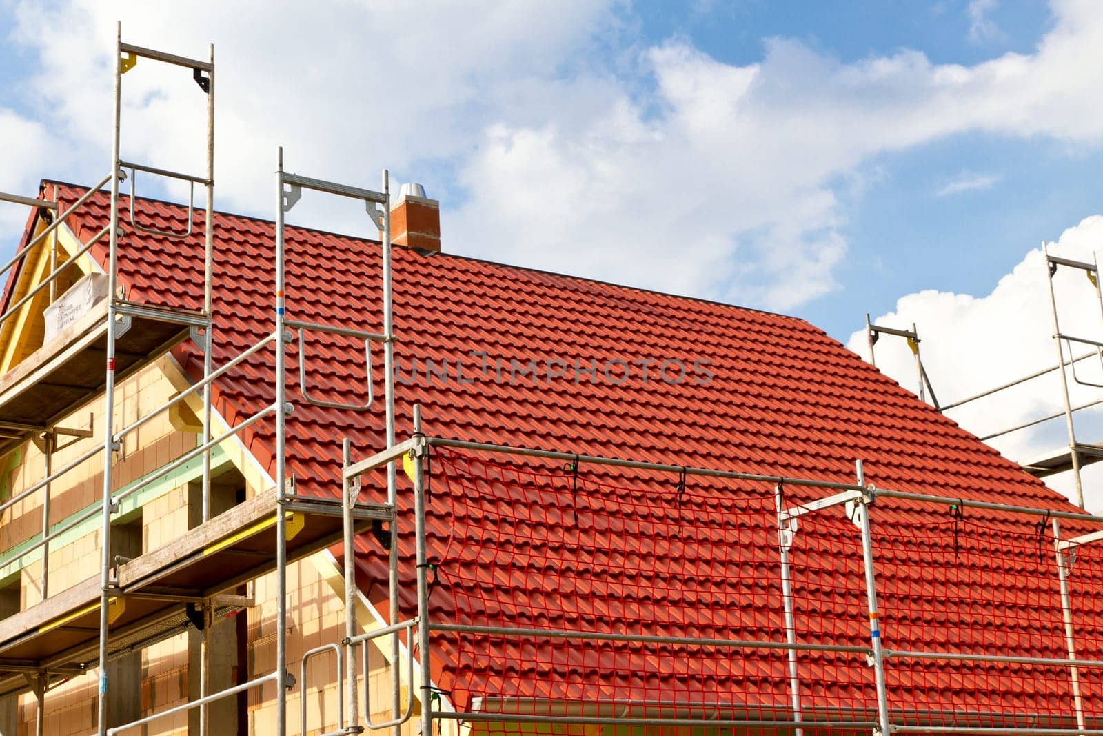 New roof of a house