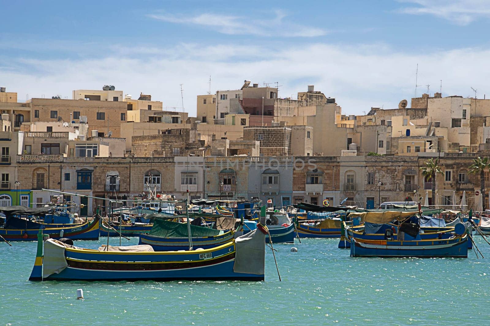 Marsaxlokk the colored fishing port