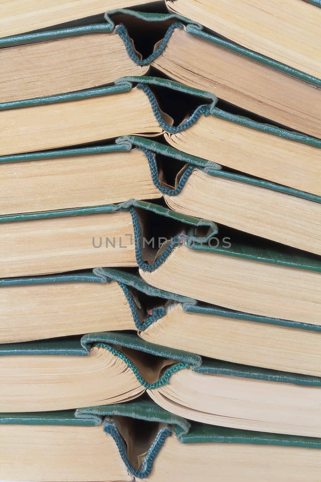 Image of stack old hardcover bound books