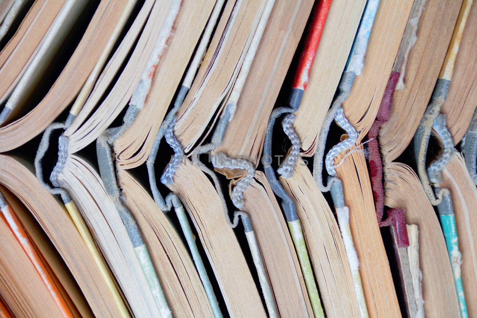 Image of stack old hardcover bound books
