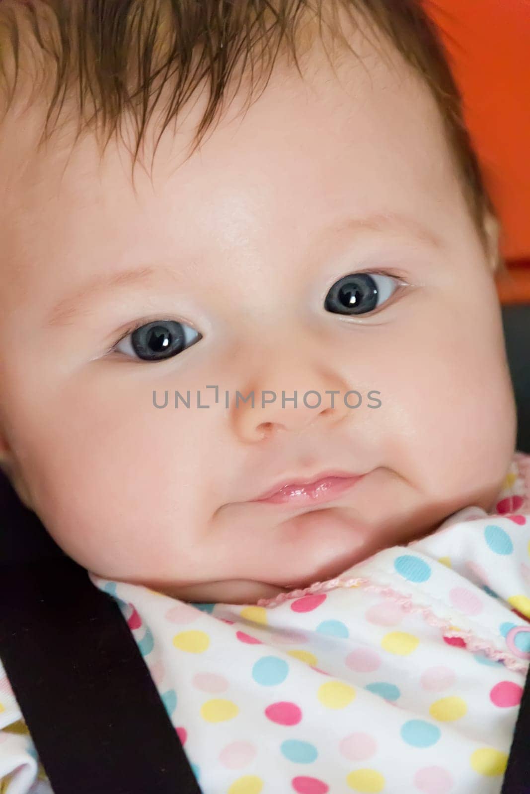 Image of the beautiful cute newborn infant girl