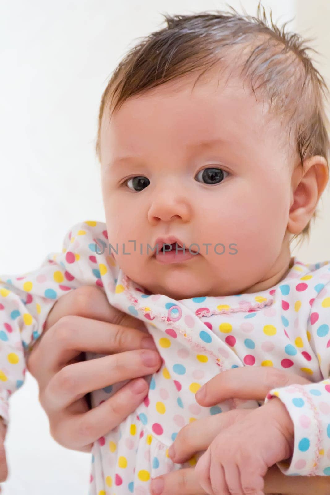 Image of the beautiful cute newborn infant girl