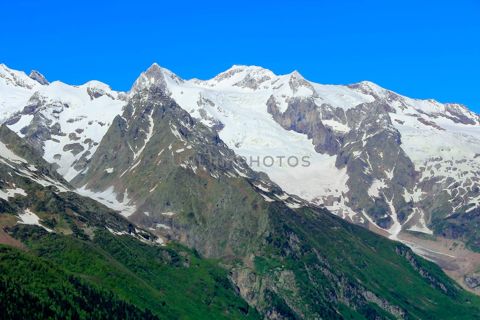 Image of beautiful landscape with Caucasus mountains