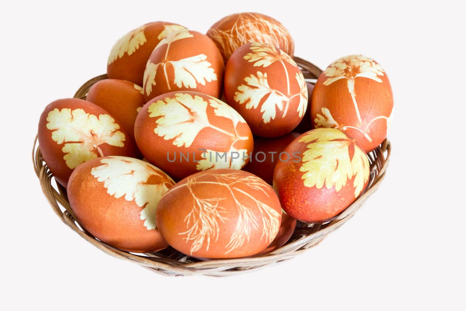 Image of a lot Easter colorful eggs