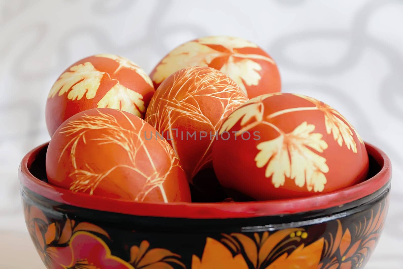 Image of a lot Easter colorful eggs