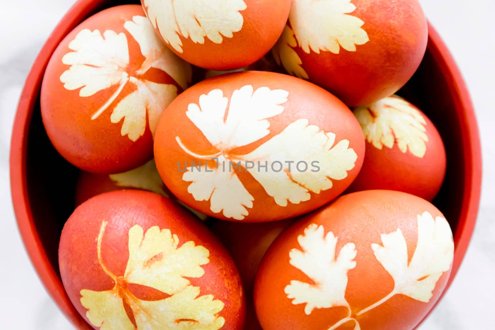 Image of a lot Easter colorful eggs